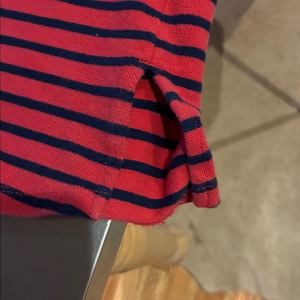 Talbots Nautical Dress Women’s 2X Sleeveless Vintage Dress Red Navy Striped Tank - Picture 7 of 9